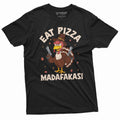 Men's Funny Thanksgiving T-shirt Eat Pizza Madafakas Turkey product image 1