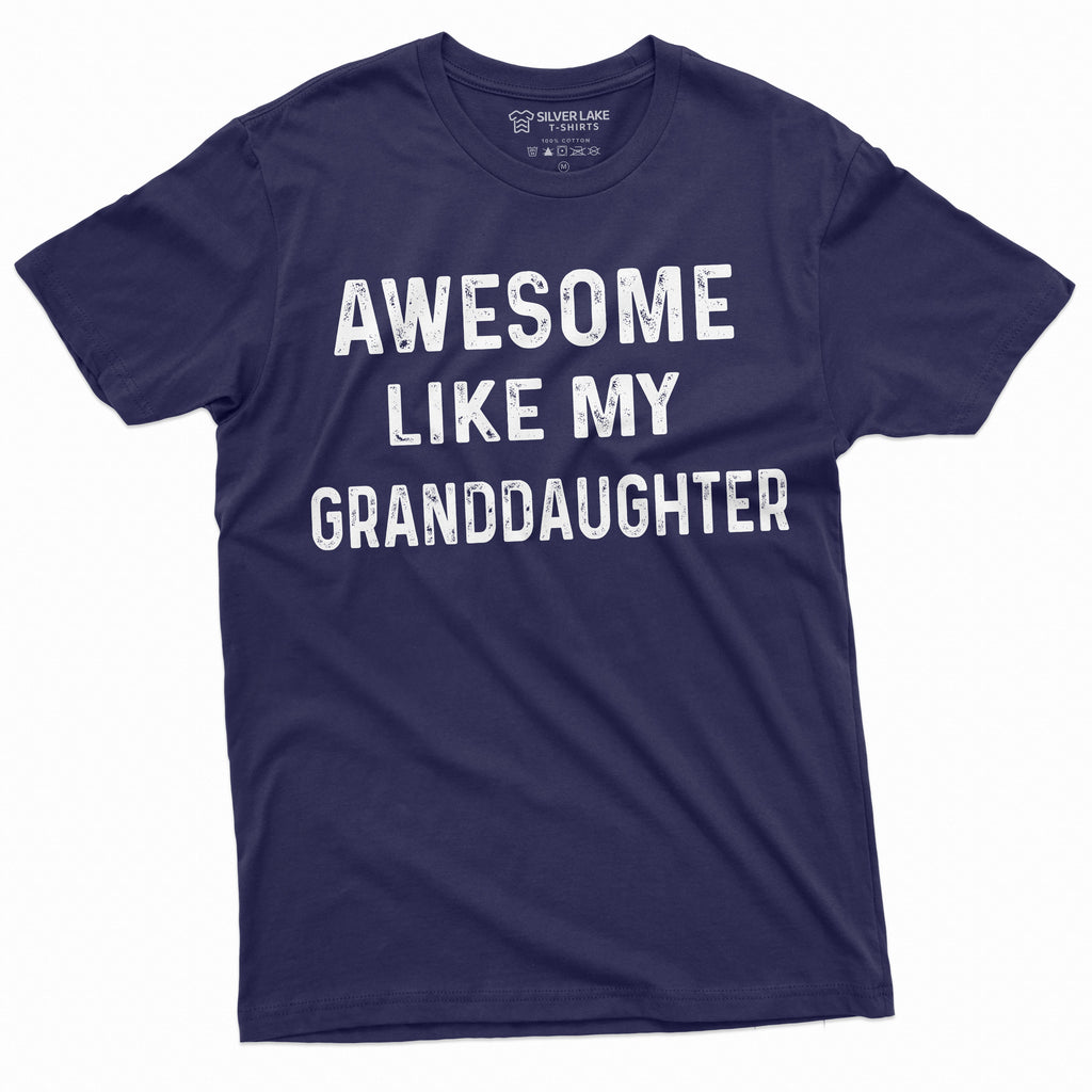 Awesome Like My Granddaughter T-shirt Mens Grandpa Gift product image 11