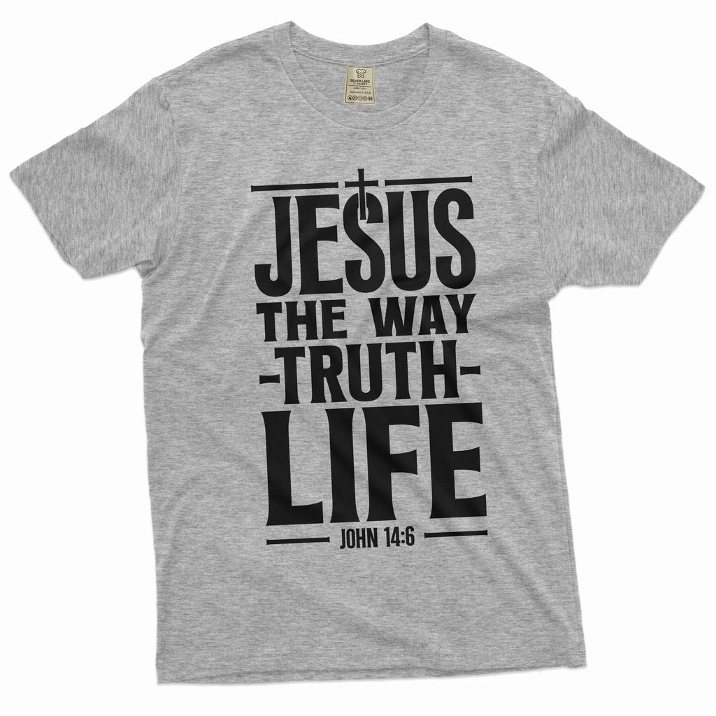 Jesus T-shirt Christian way truth life tee shirt Church Mom product image 5