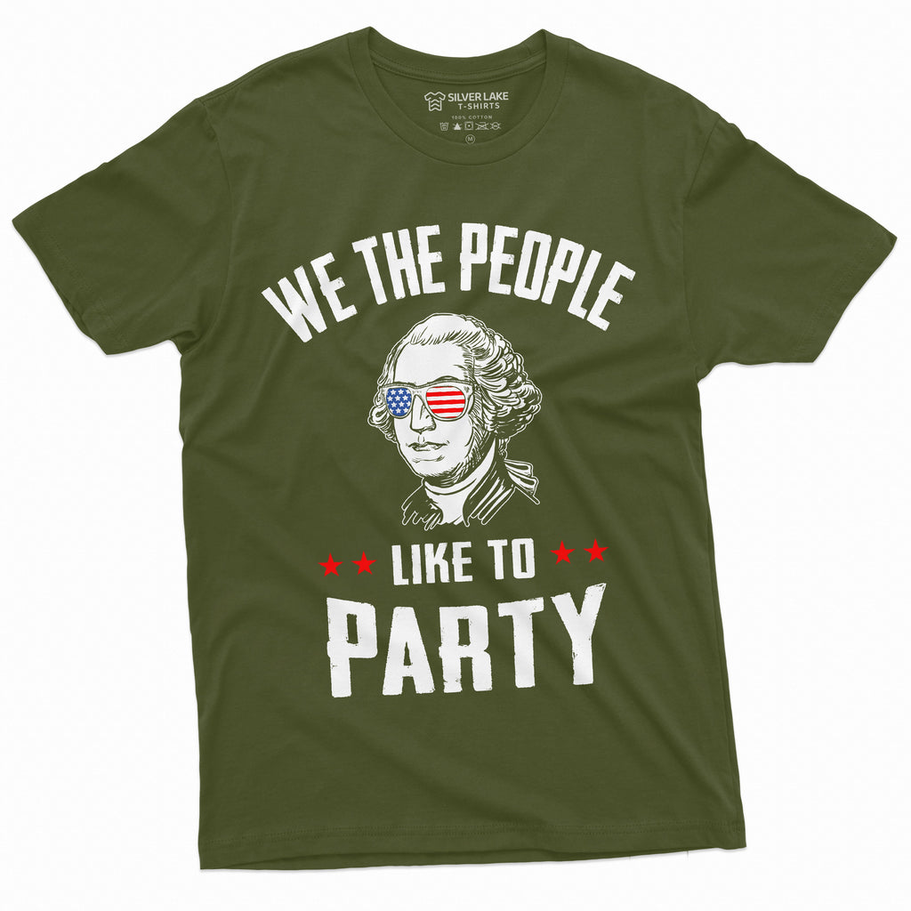 Fourth of July Partying T-shirt We the people like to part product image 12