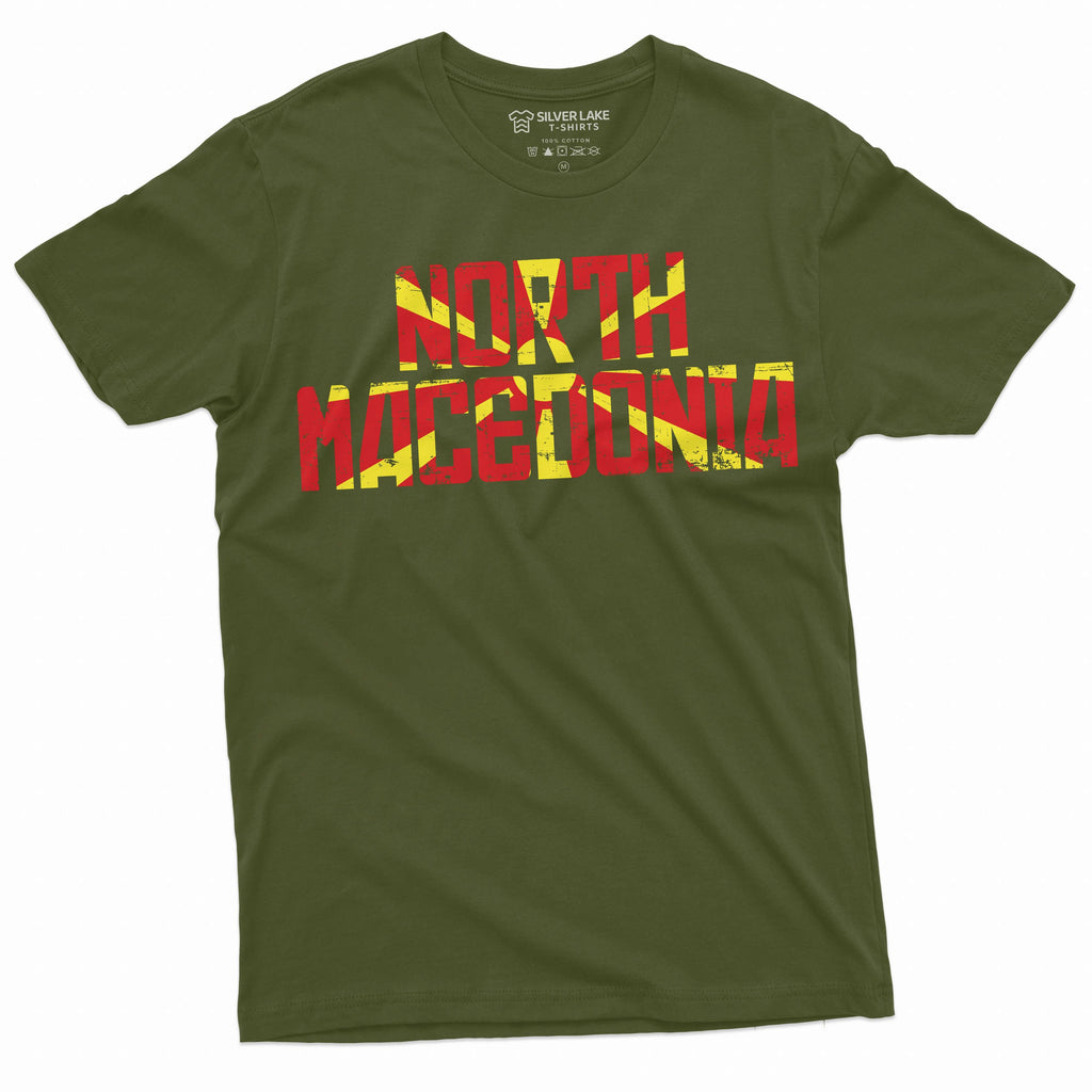 Men's North Macedonia T-shirt Country coat of arms flag tee product image 4