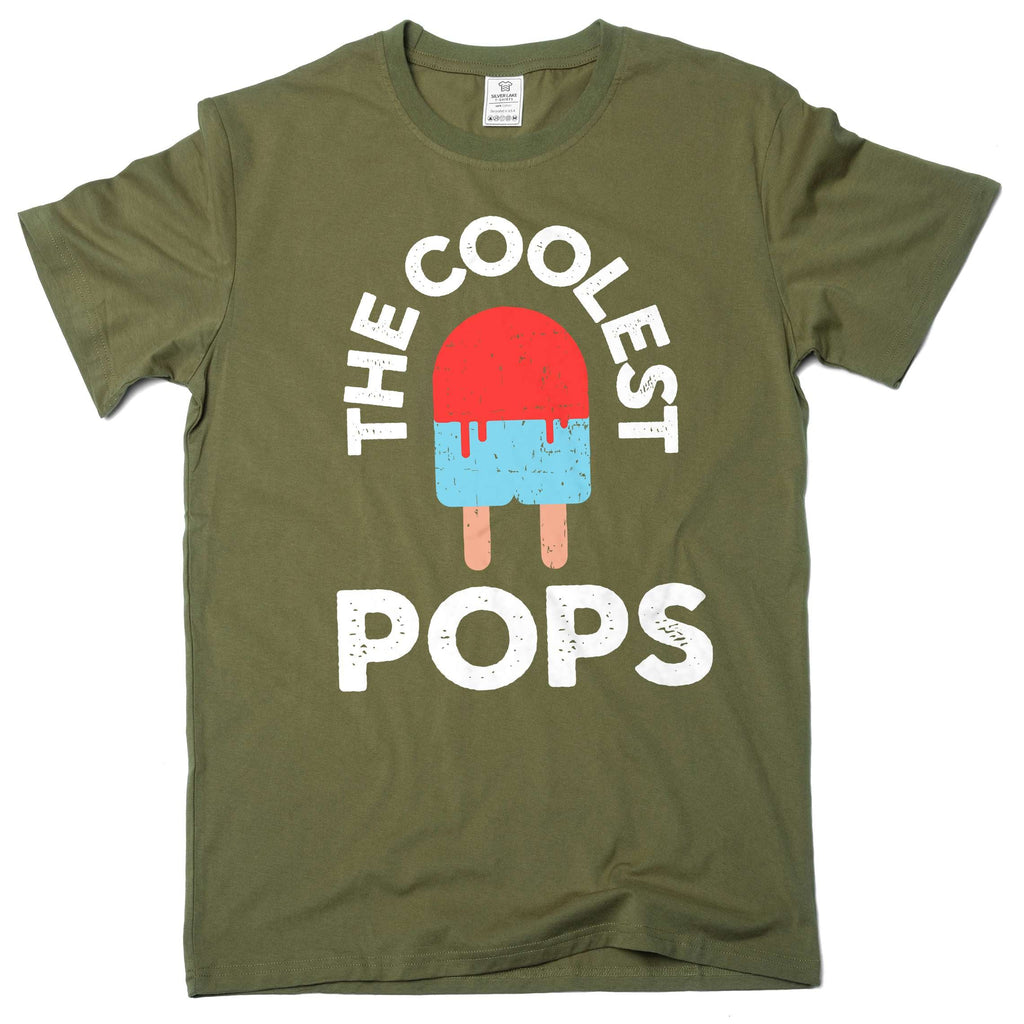 Men's Coolest Pops T-shirt, Grandpa Funny gifts, Papa product image 4