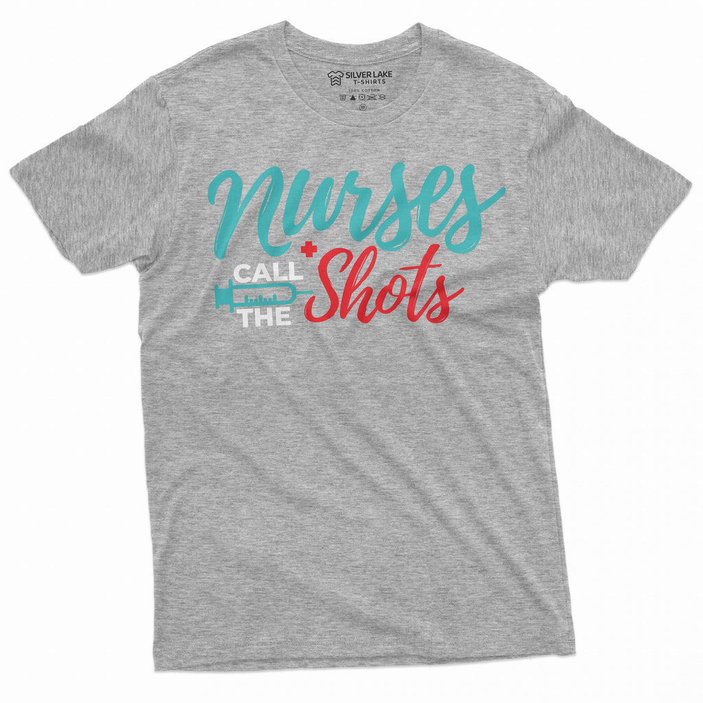 Nurses day Funny T-shirt call the shots Syringe Nurse RN product image 5