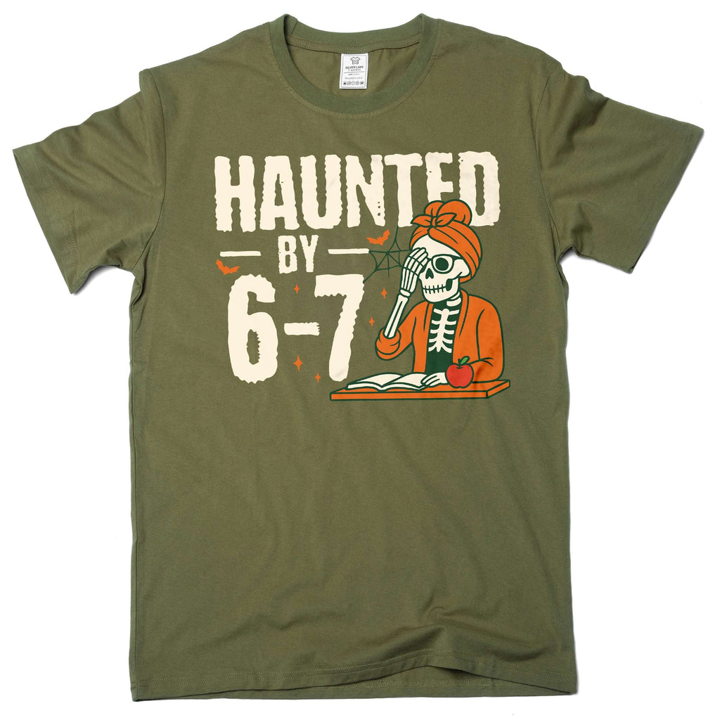 Funny Haunted by 6-7 T-shirt school teacher Halloween Meme product image 4