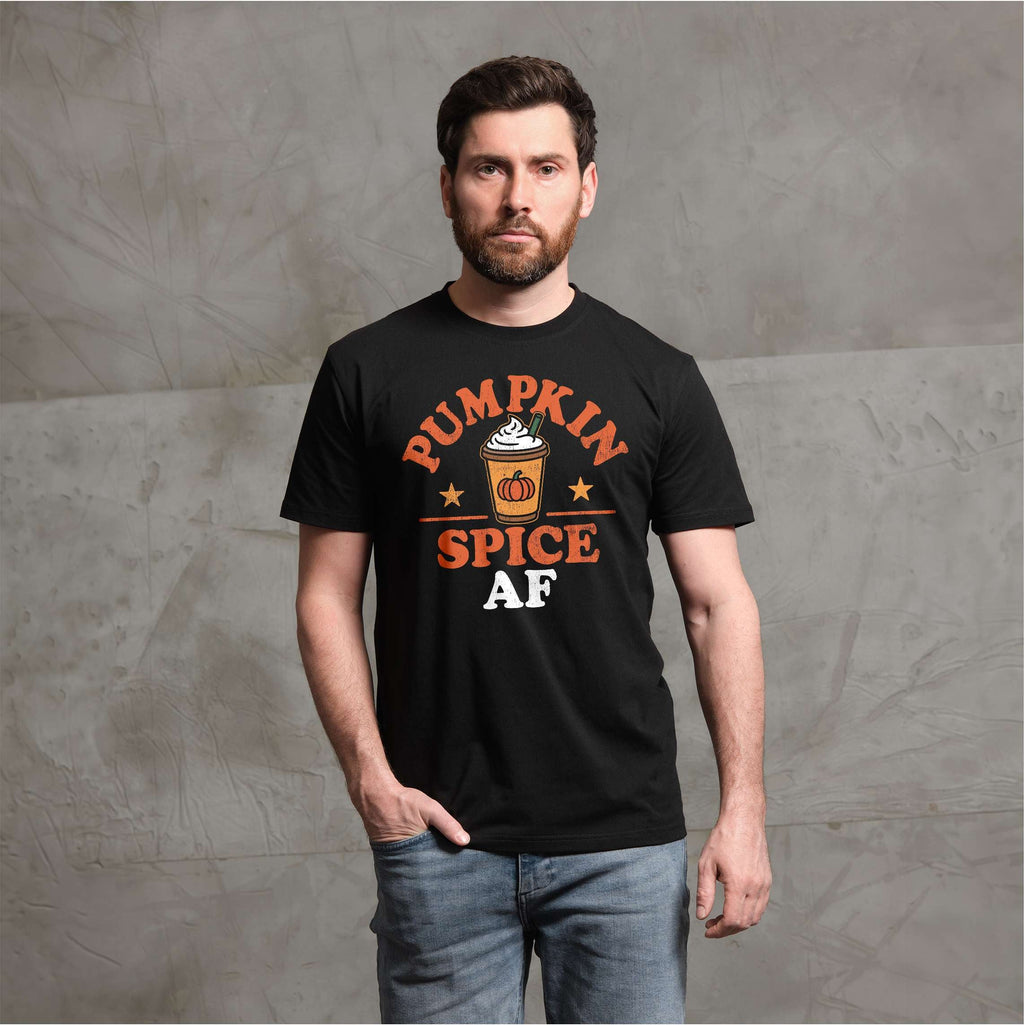 Pumpkin Spice AF Shirt, Funny Fall Coffee Tee, Latte product image 1