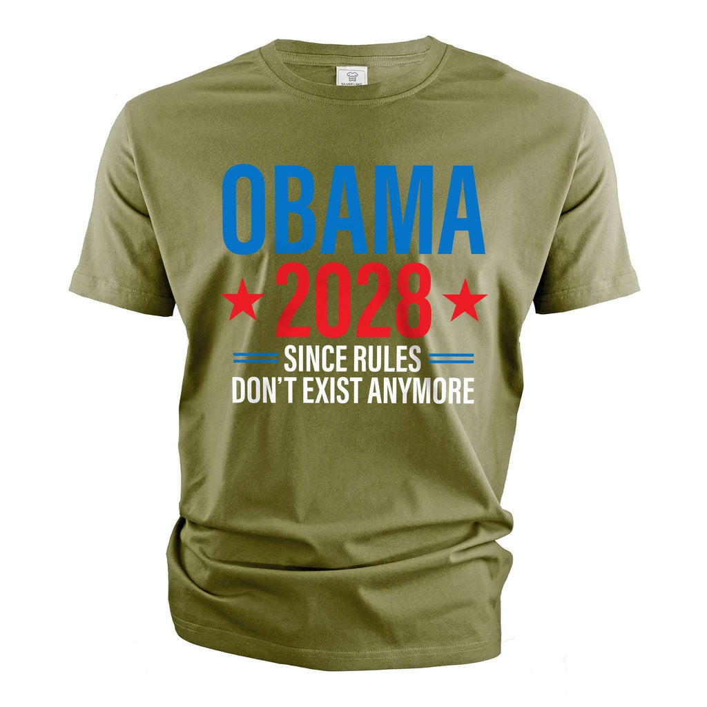 Obama 2028 T-Shirt: Since Rules Don't Exist Anymore Funny product image 4