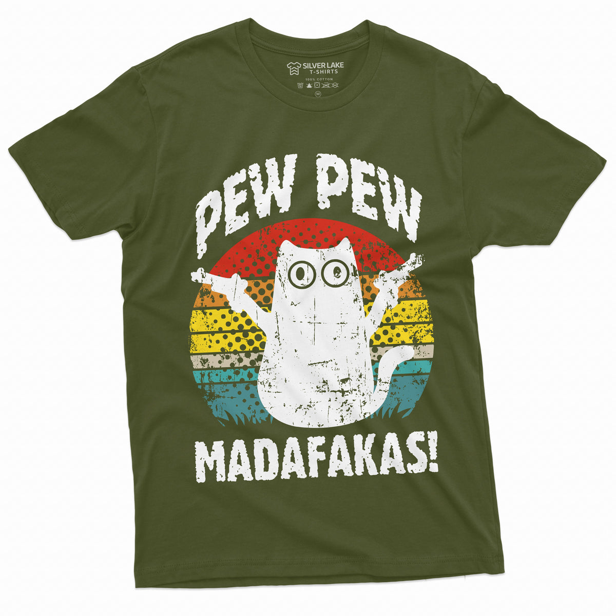 Funny Cat Pew MADAFAKAS T-shirt Cute Gangsta Pet Halloween product image 10