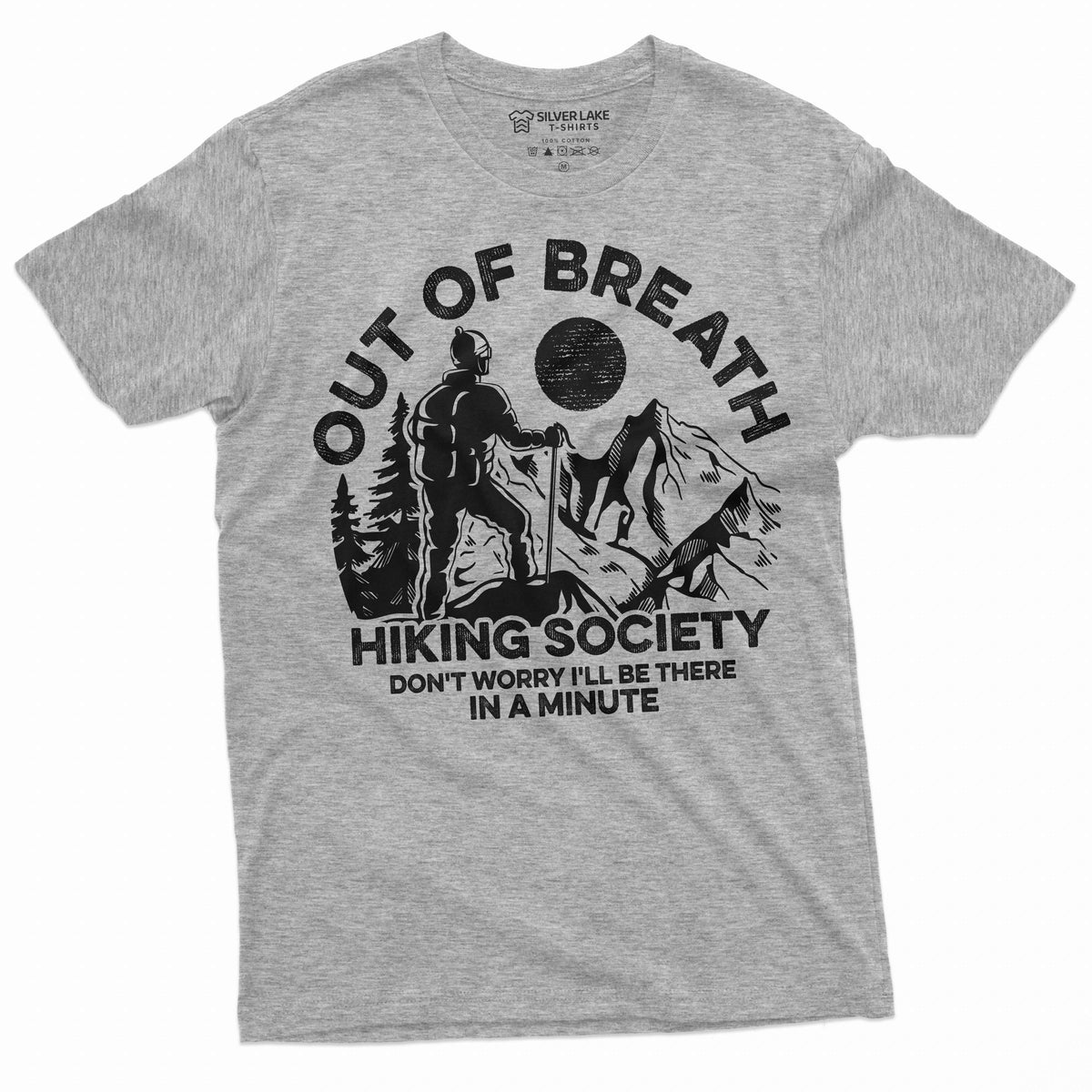 Out of breath hiking society T-shirt Hiker shirt nature tee product image 5