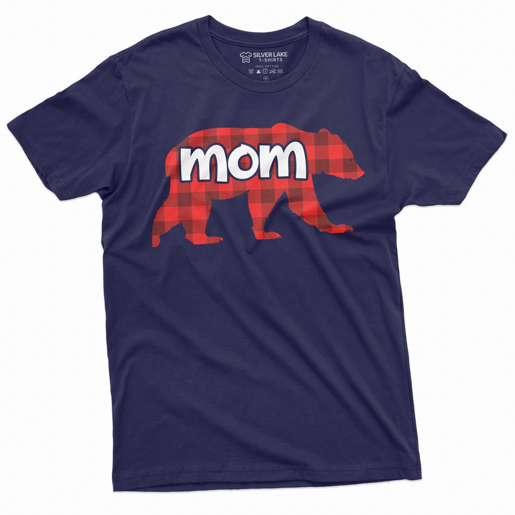 Mom T-shirt Mother Bear With Pijamas Mother's Day Mama Tee product image 3