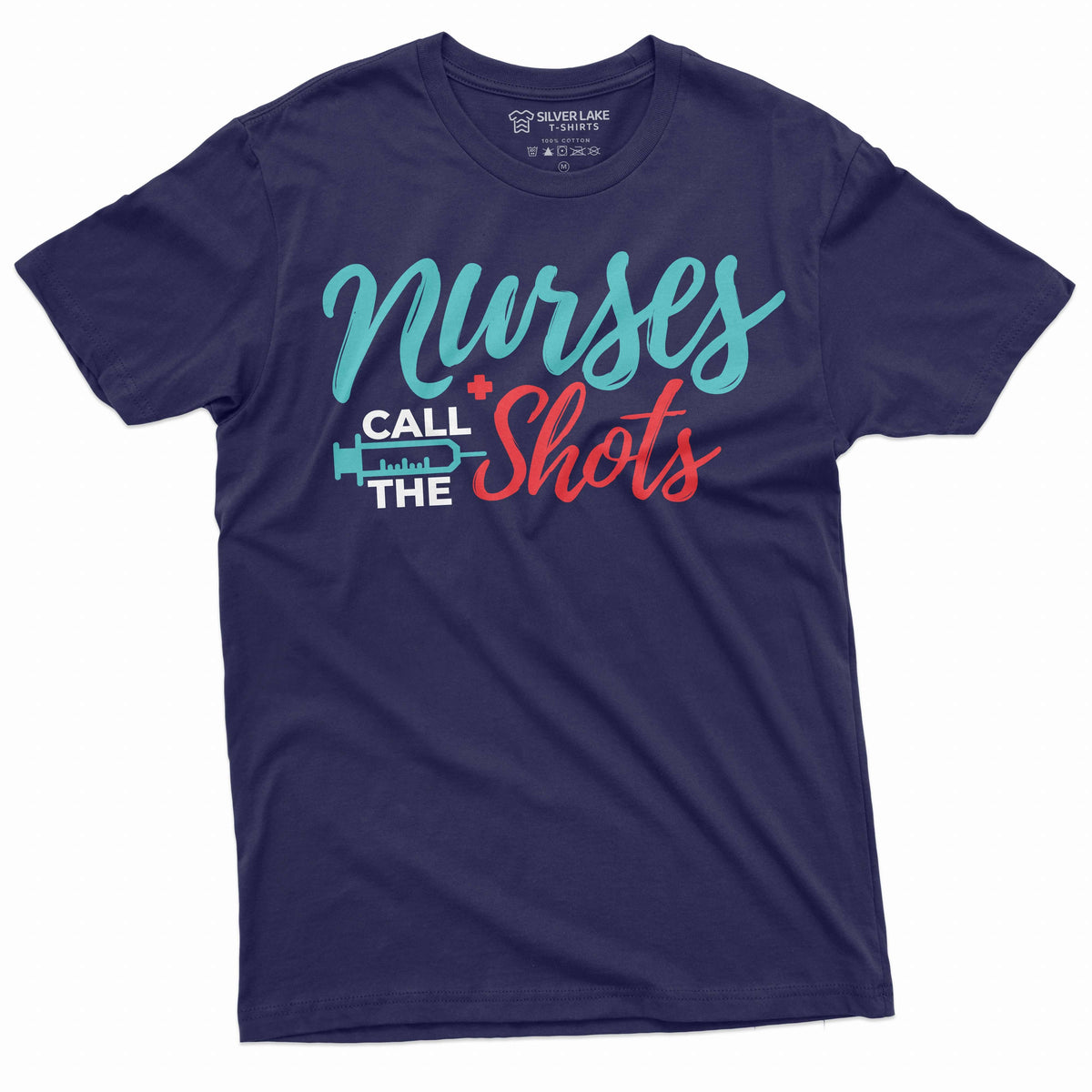 Nurses day Funny T-shirt call the shots Syringe Nurse RN product image 3