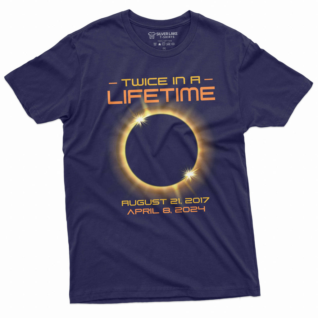 solar eclipse T-shirt Twice in a lifetime total of April 8 product image 3