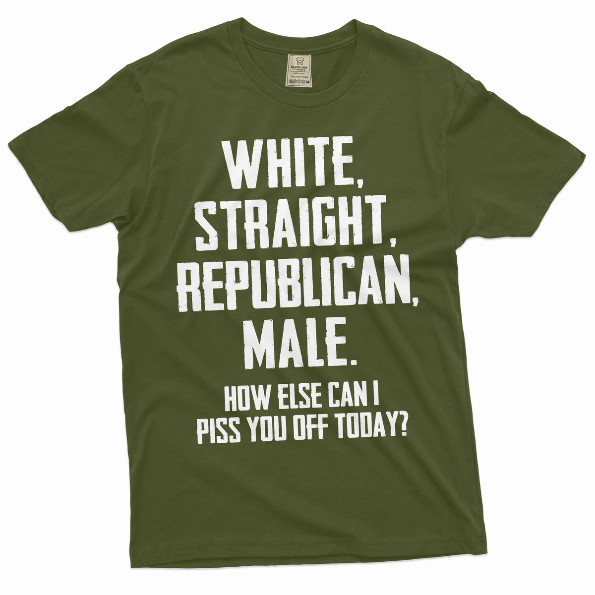 Men's Funny Shirt White Straight Republican Male Gifts USA product image 4