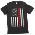 Men's USA patriotic flag love T-shirt 4th of July product image 1