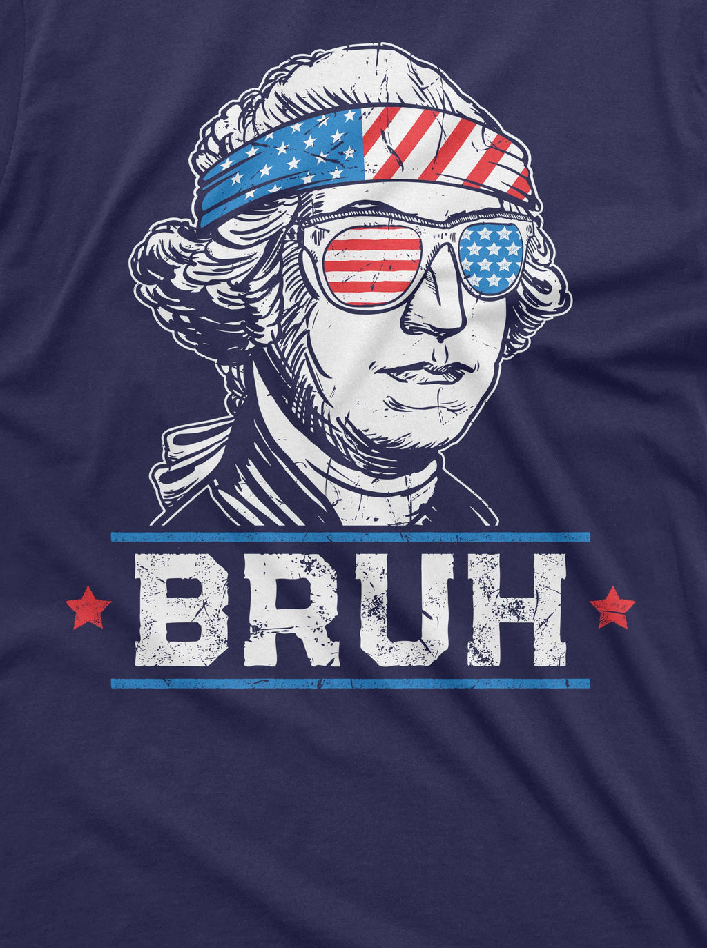 Men's 4th Funny Washington T-shirt George bruh USA product image 1