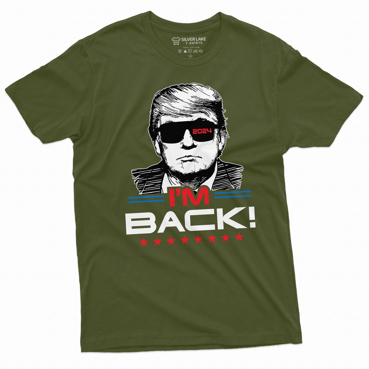 I'm Back T-shirt Donald Trump 2024 Re-election shirt product image 4