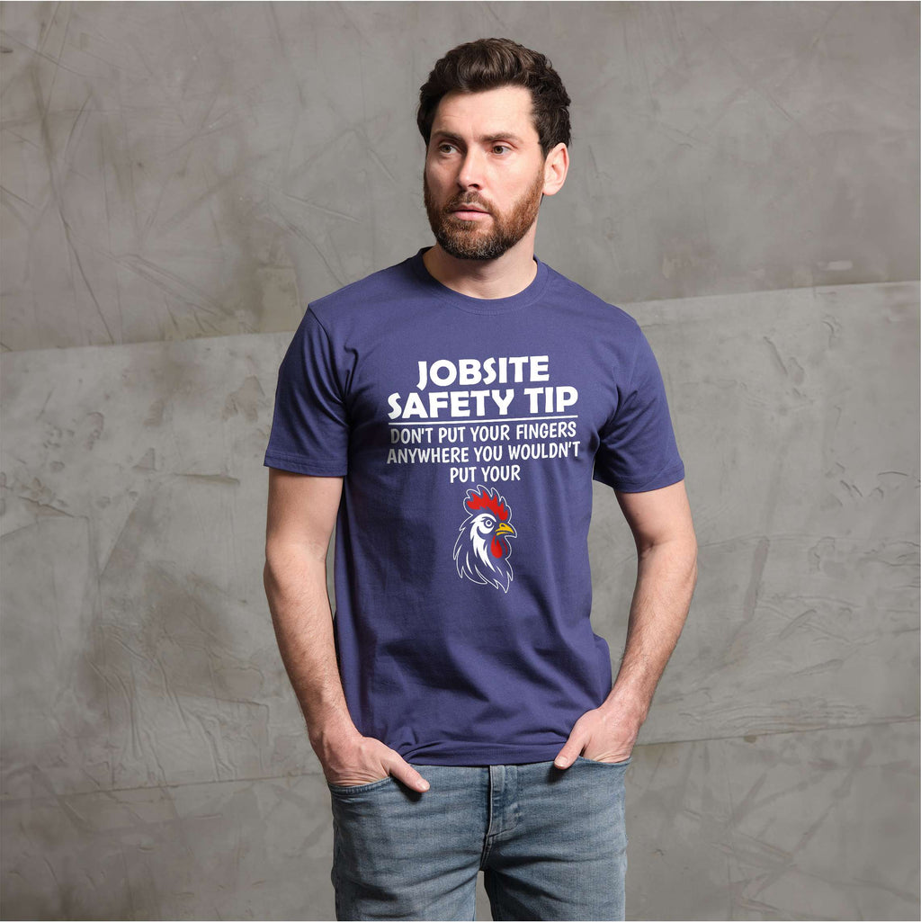Men's Jobsite Safety T-shirt Humor Humorous Funny Saying product image 2