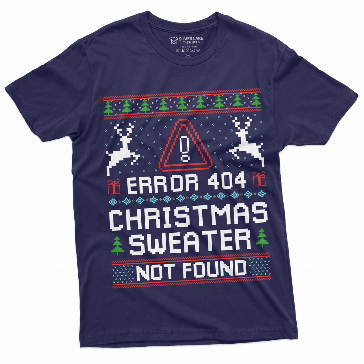 Christmas Ugly Sweater T-shirt Funny Programmer Error 404 product image 3