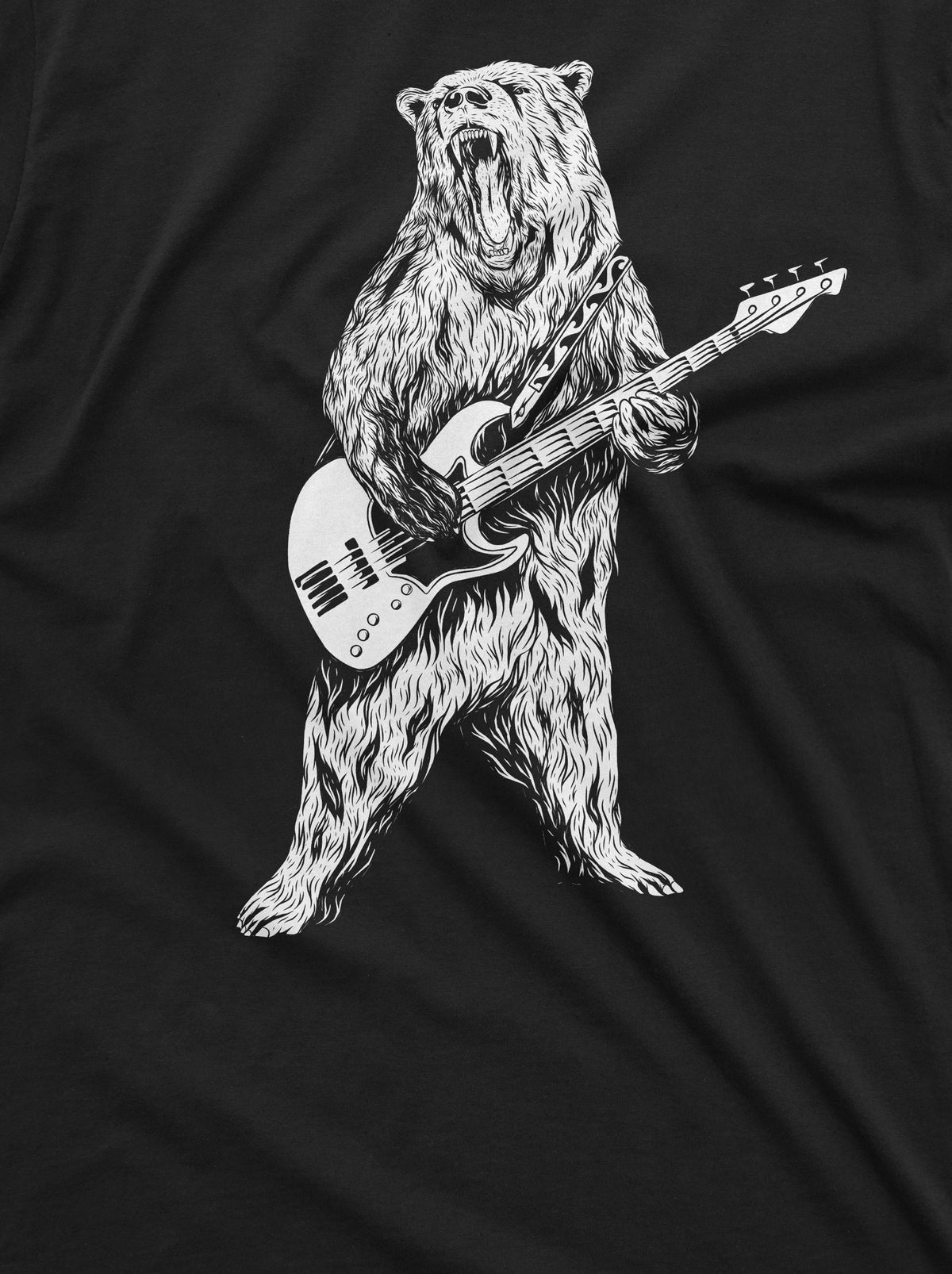 Men's Musical Band Bear Guitarist Tee Shirt Guitar Gifts product image 2