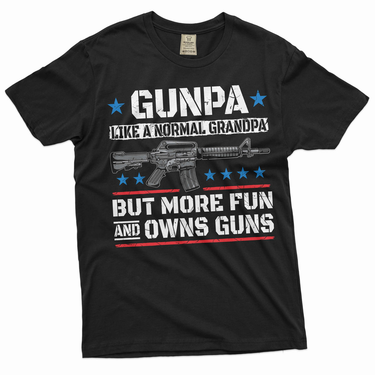 Men's Gunpa Shirt Grandpa Gun Tee Grandfather AR-15 2nd product image 1