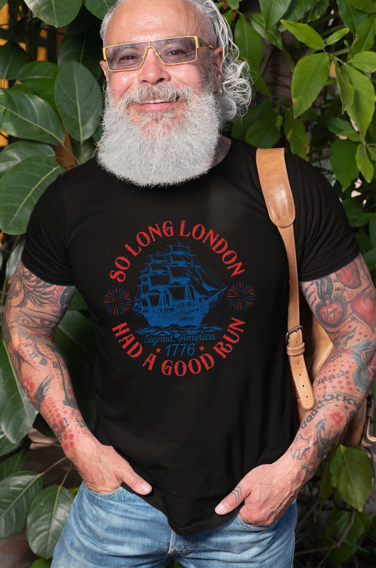 Funny 4th of July Tee shirt Long had a good run product image 2