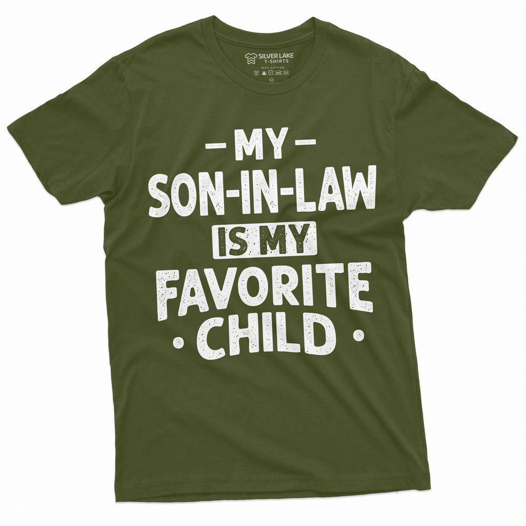 Men's Funny Son in law favorite child T-shirt Gift for product image 4