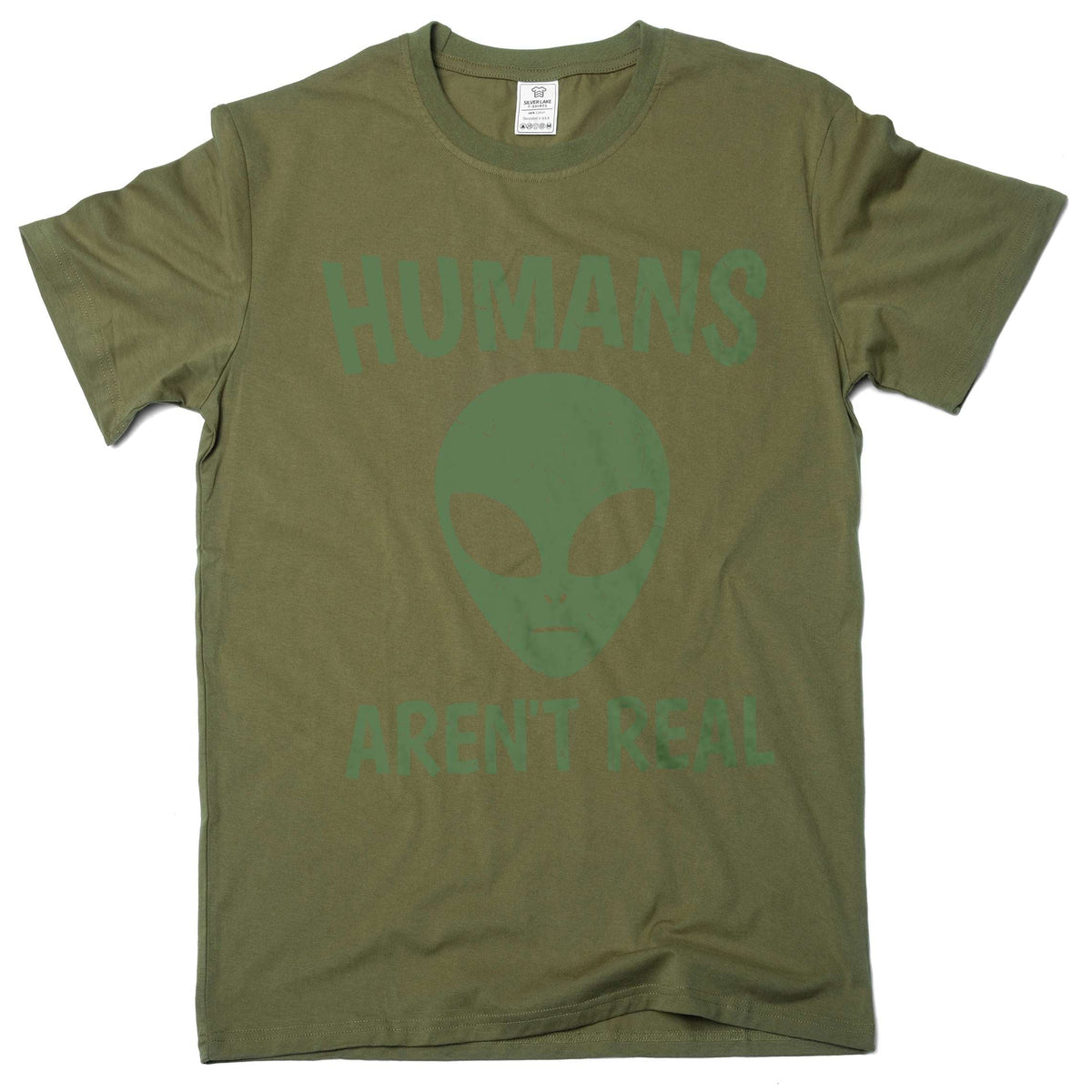 Humans Are Not Real Shirt Alien Science Tee Space Geek Nerd product image 4