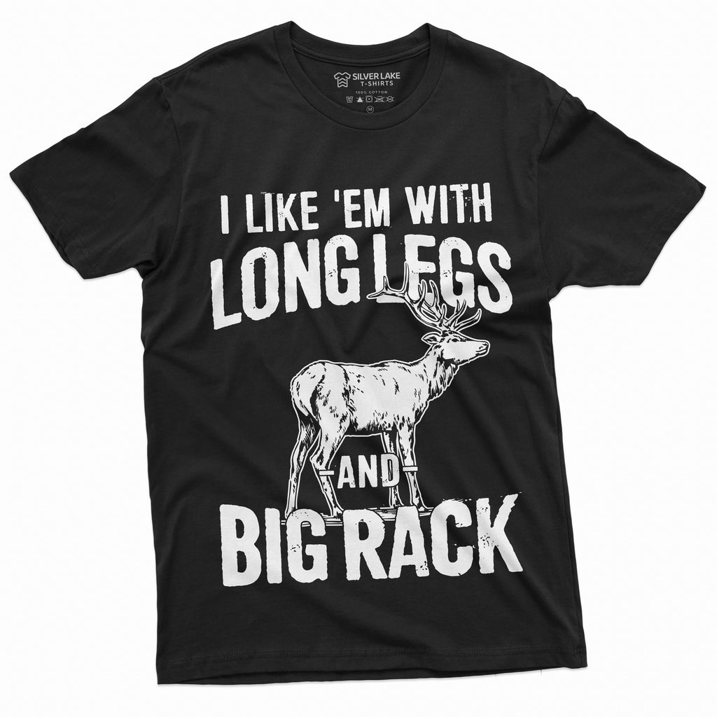 Men's Funny Hunting Shirt Deer Hunt Humor Long Legs and Big product image 8