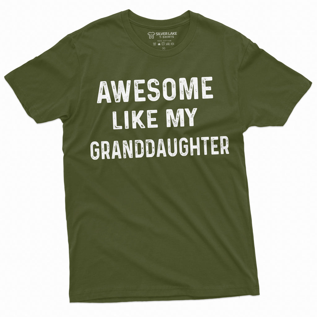 Awesome Like My Granddaughter T-shirt Mens Grandpa Gift product image 12