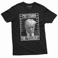 Men's Trump for president T-shirt arrest number P01135809 Tee Shirt Wanted for president Shirt