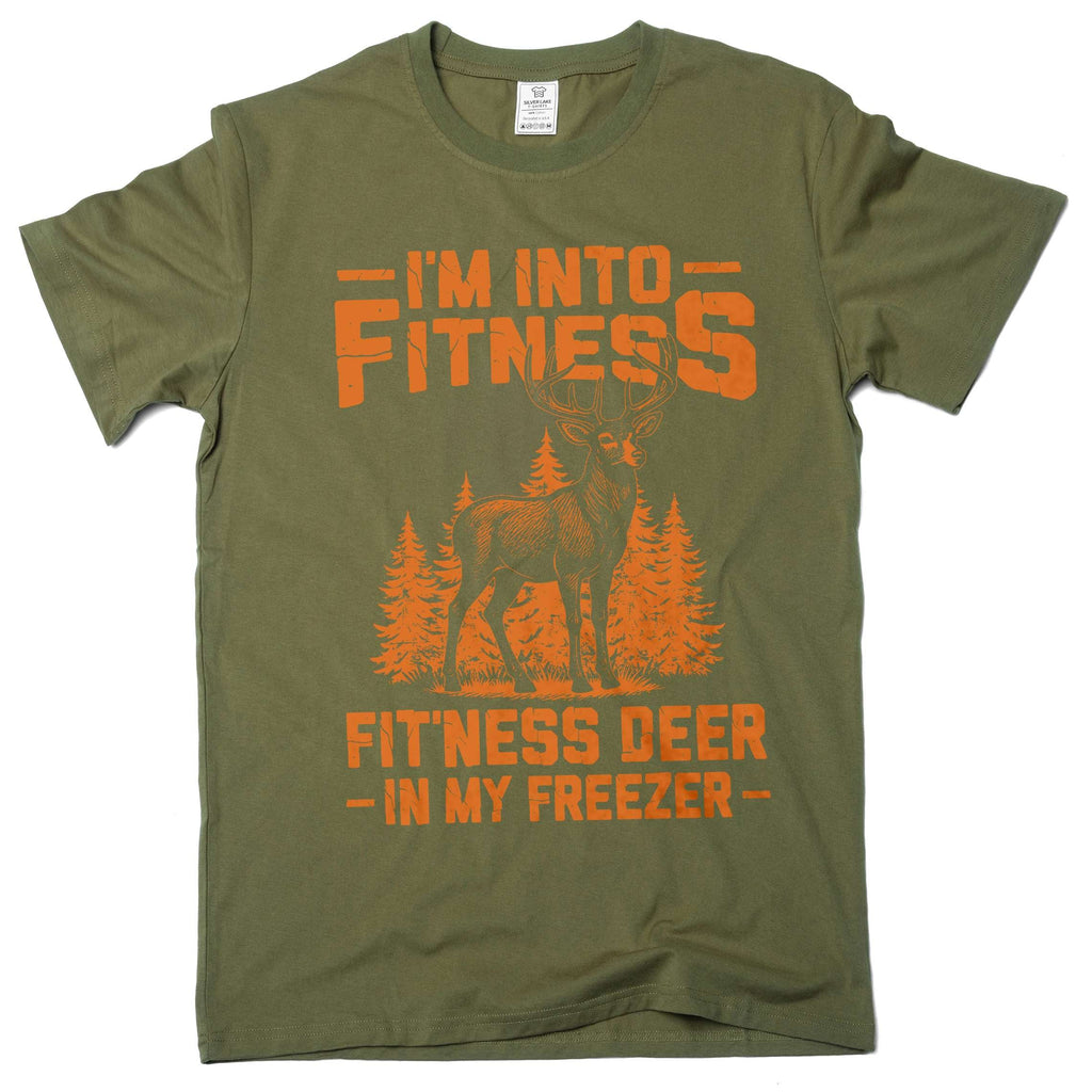 Men's Funny fitness deer in my freezer T-shirt hunter product image 4