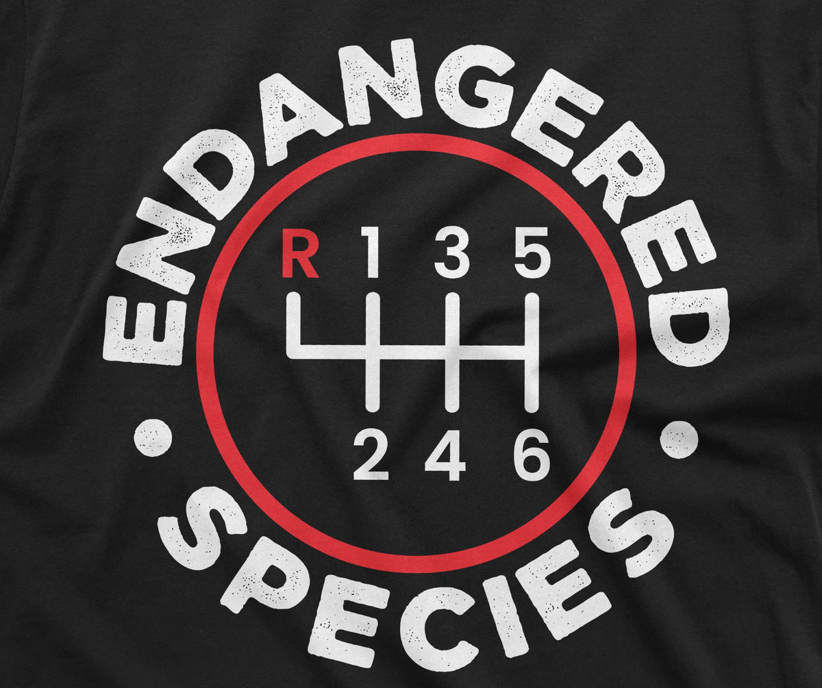 Endangered Species Shirt Mens Manual Car Shirts Gift For product image 2