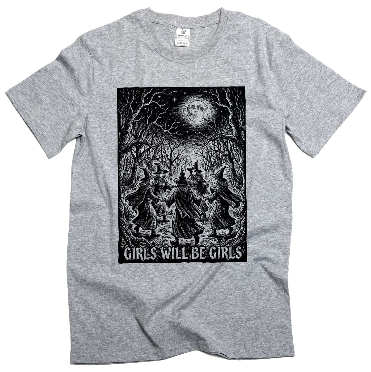 Girls Will Be Shirt Witch Coven Halloween Gothic Moon product image 5