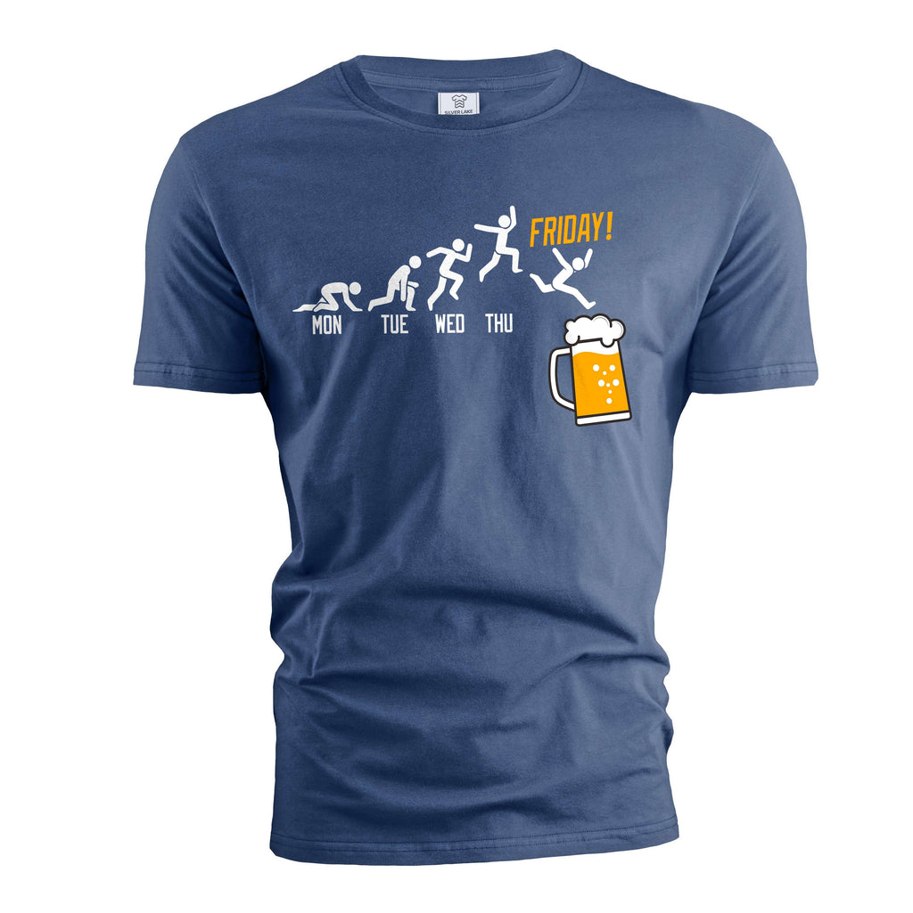 Men's Funny Drinking pub T-shirt Weekend days Friday bar product image 3