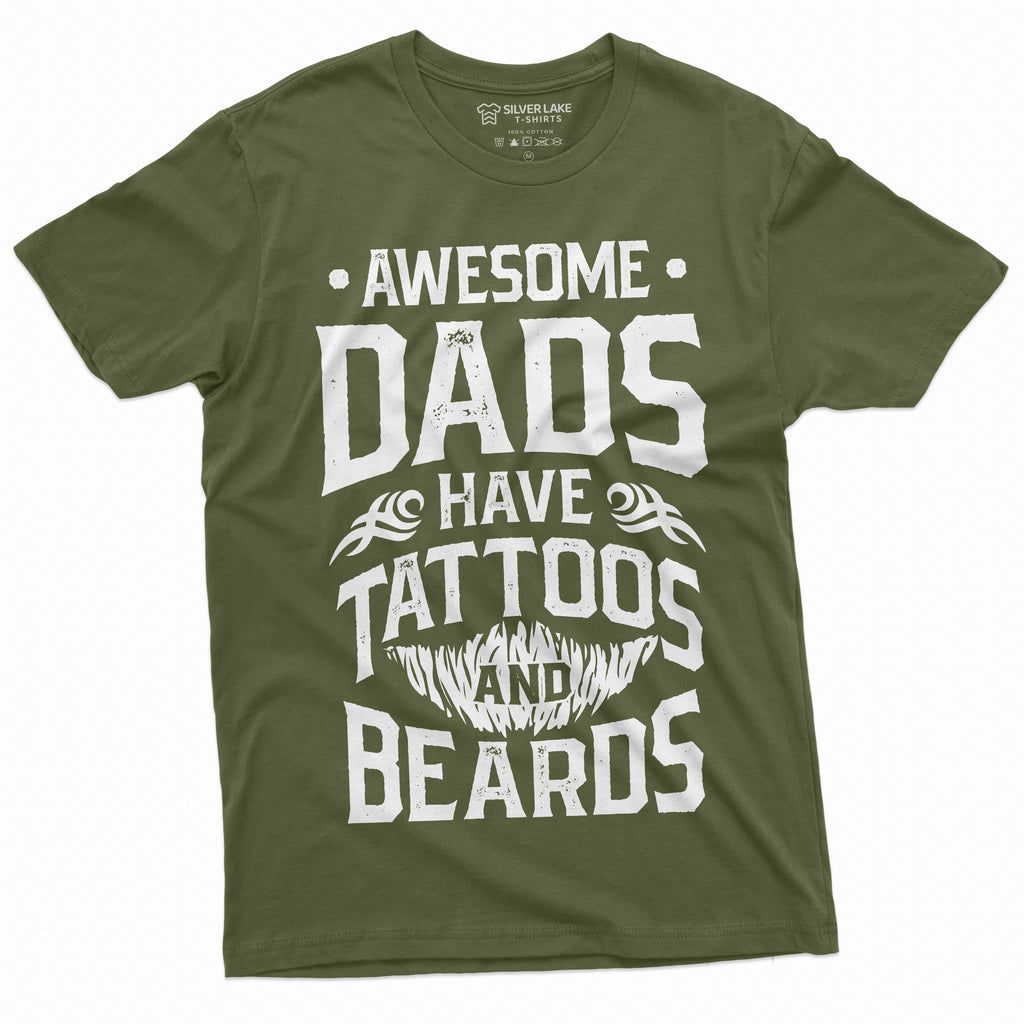 Mens Beard and Tattoo Birthday Gift Fathers Day Shirt product image 12