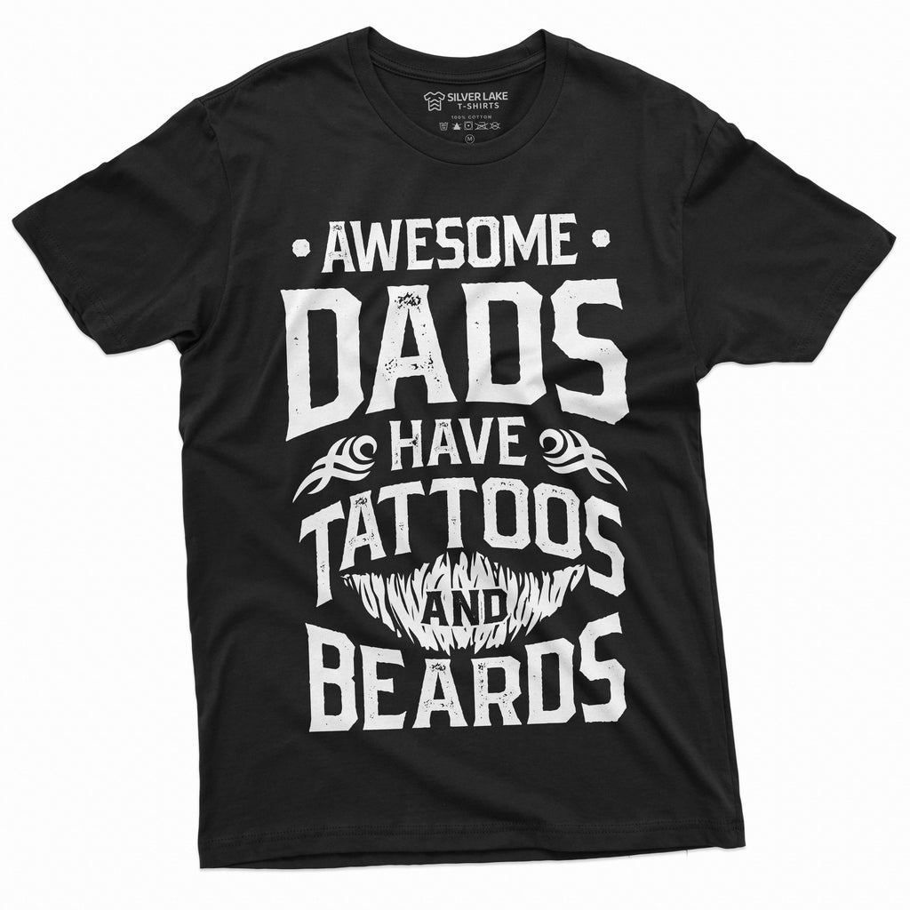 Mens Beard and Tattoo Birthday Gift Fathers Day Shirt product image 10