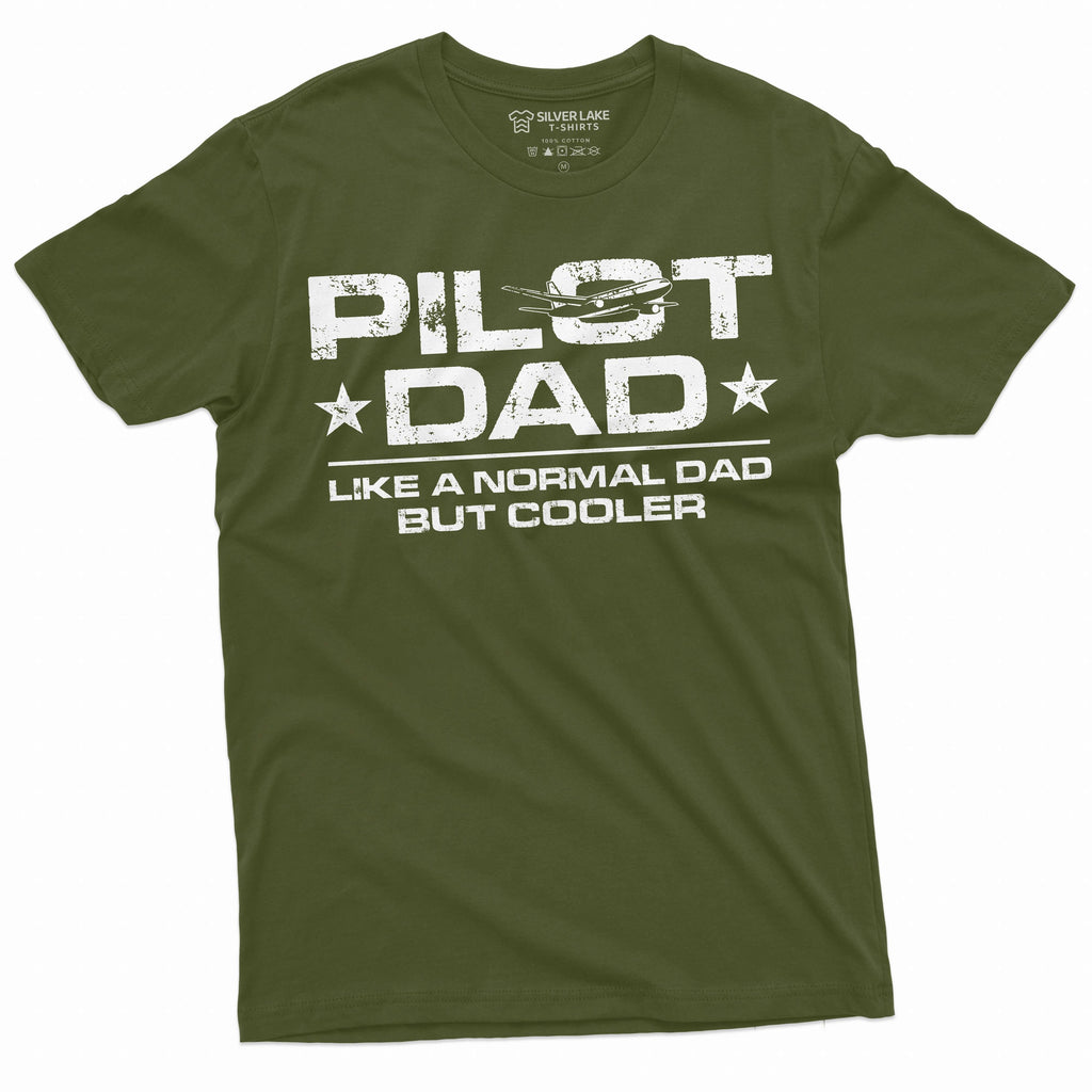 Men's Pilot Dad T-shirt Cool father's day father daddy gift product image 1