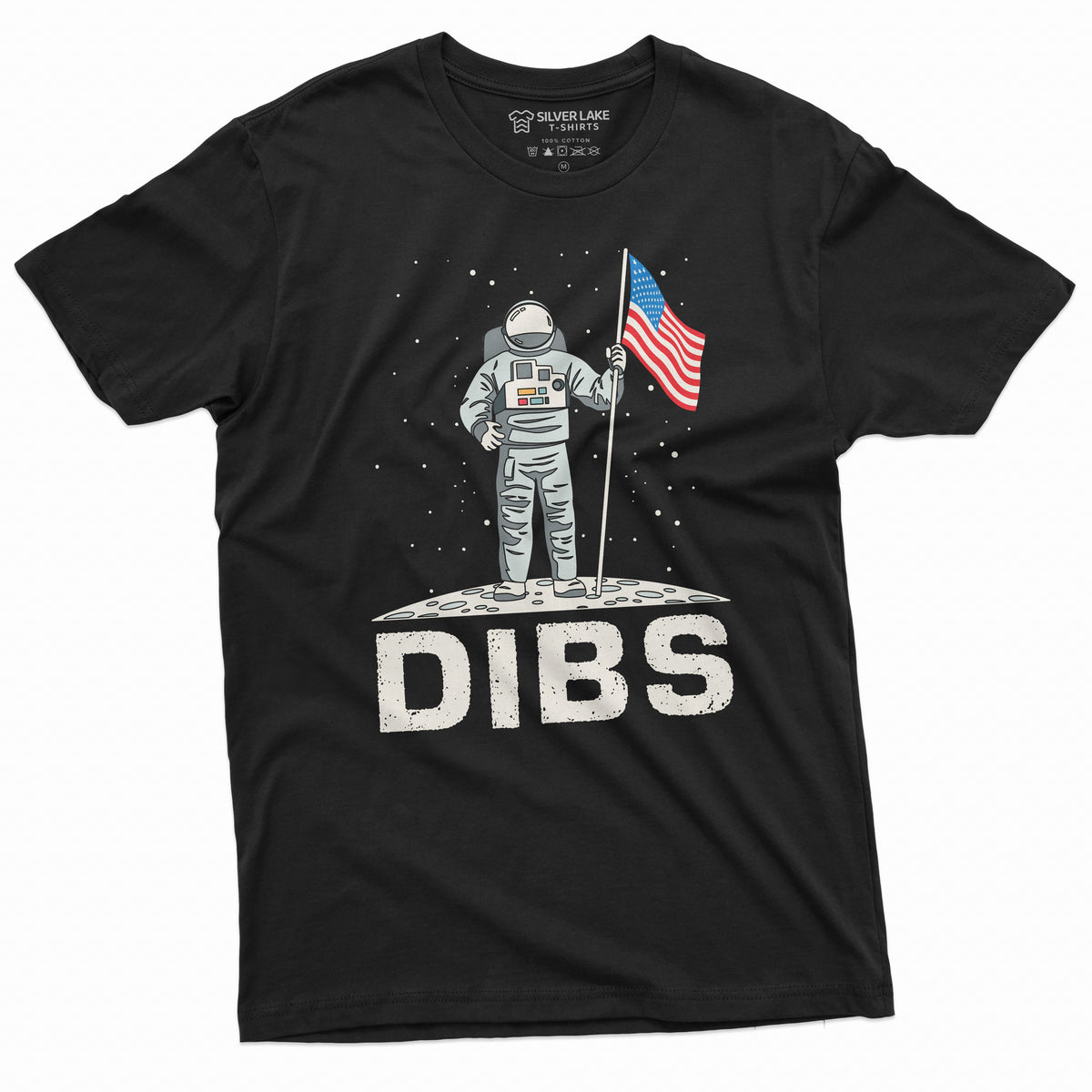 4th of July USA Patriotic T-shirt Space Astronaut Moon product image 1