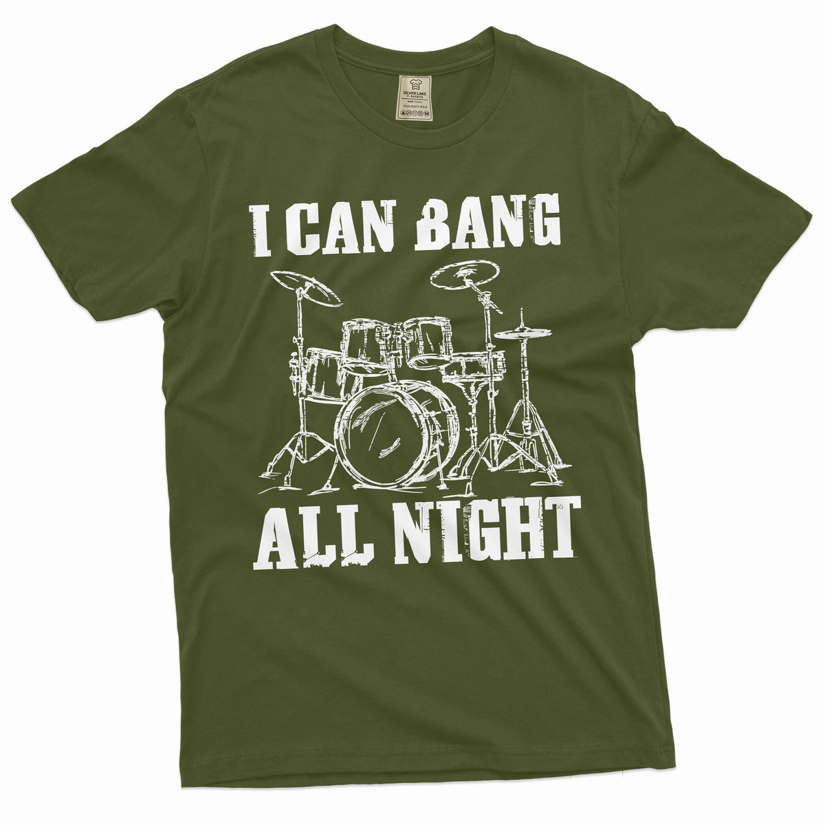 Men's Funny I can bang all night T-shirt drummer musician product image 4