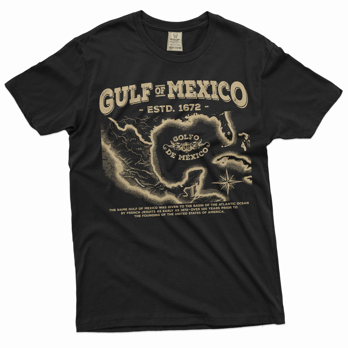 Gulf of Mexico T-shirt origin of of history men's tee shirt product image 1