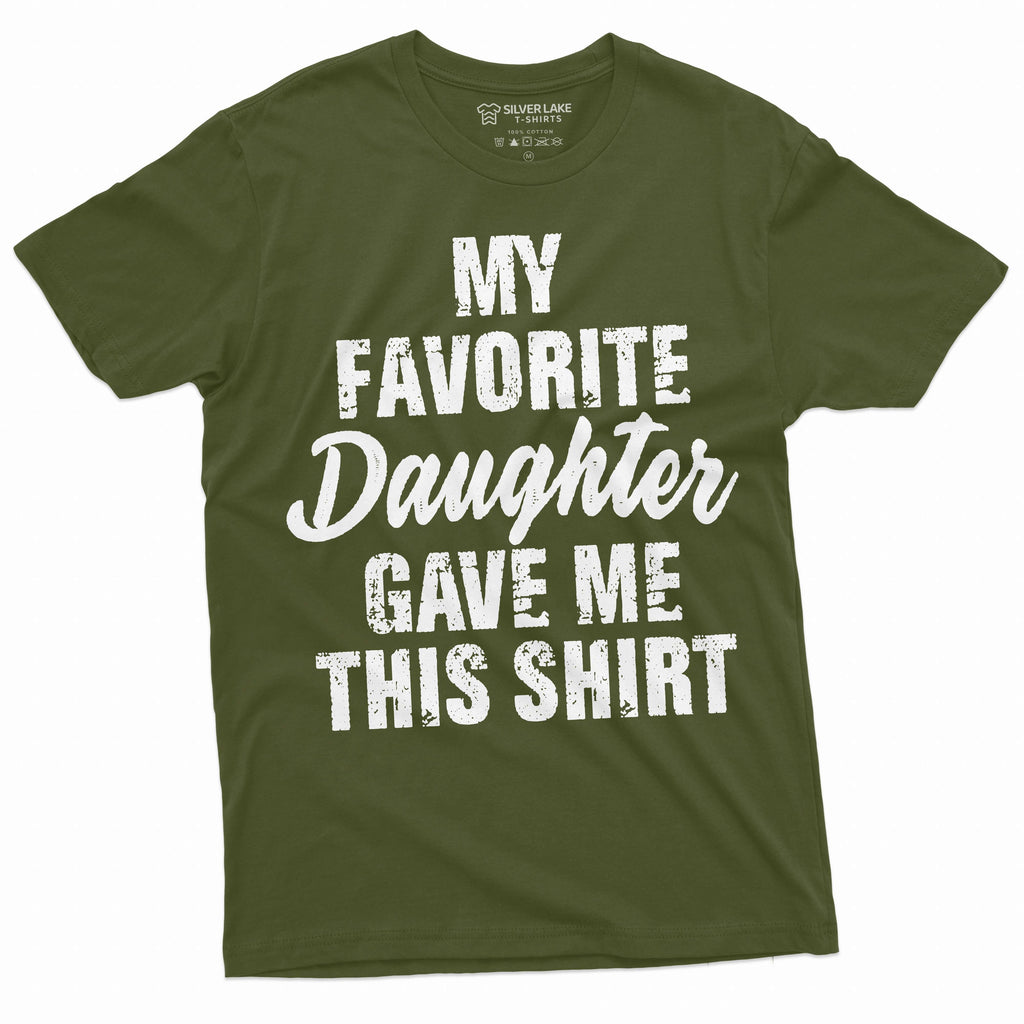 Men's Father's day Gift T-shirt My favorite daughter gave product image 4