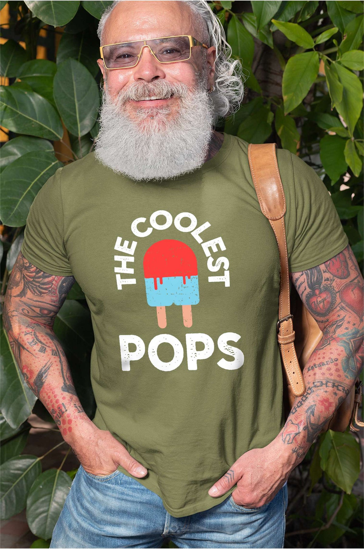 Men's Coolest Pops T-shirt, Grandpa Funny gifts, Papa product image 3