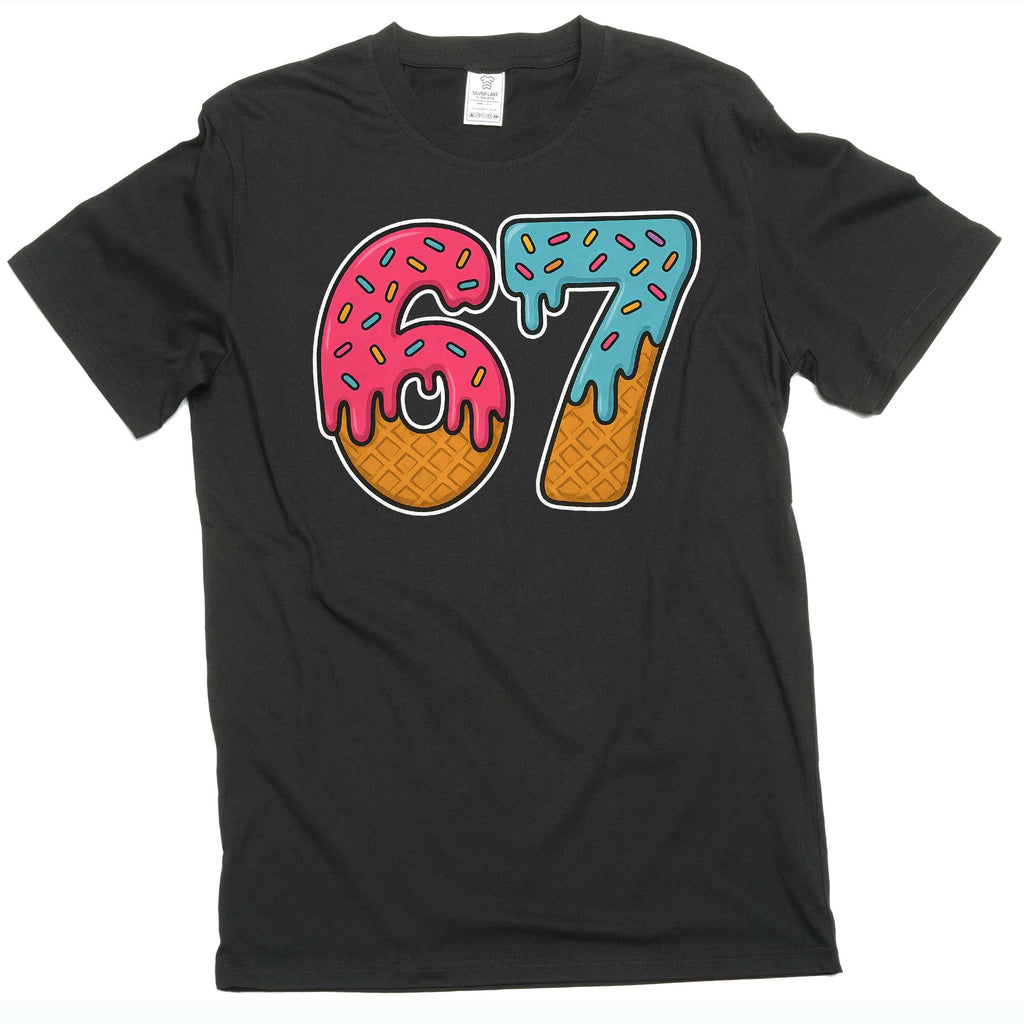 Men's Funny Six Seven 67 Internet meme T-shirt school product image 2