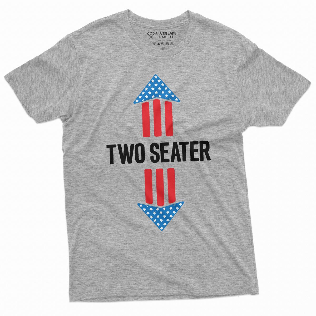Men's Funny Two-Seater T-shirt 4th of July US Flag Birthday product image 10