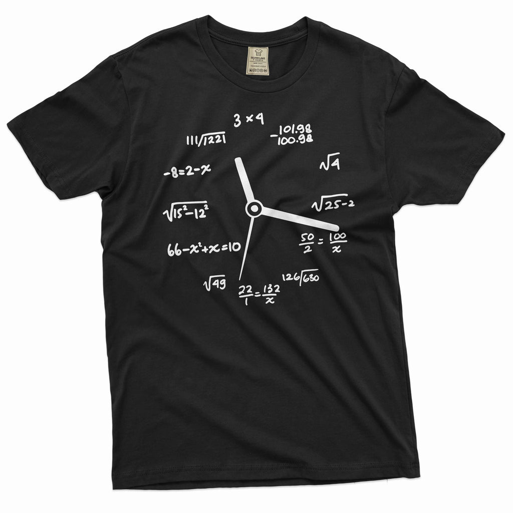 Math mathematics Clock T-shirt geek science school gift for product image 1