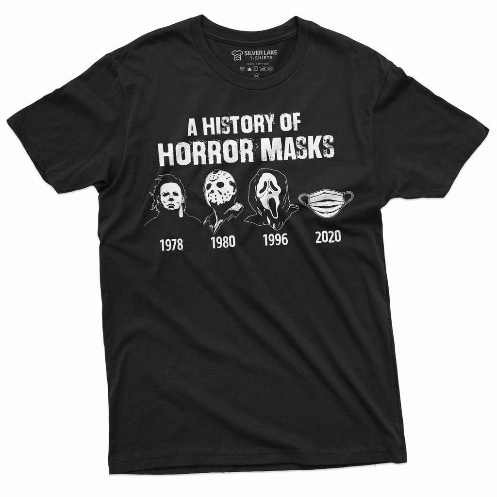 A History Of Horror Masks Shirt Halloween Movie Inspired product image 1