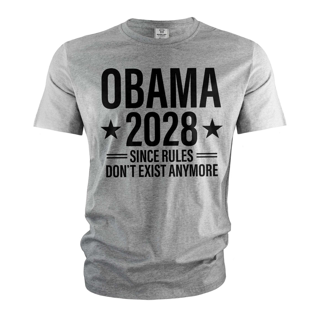 Obama 2028 T-Shirt: Since Rules Don't Exist Anymore Funny product image 5