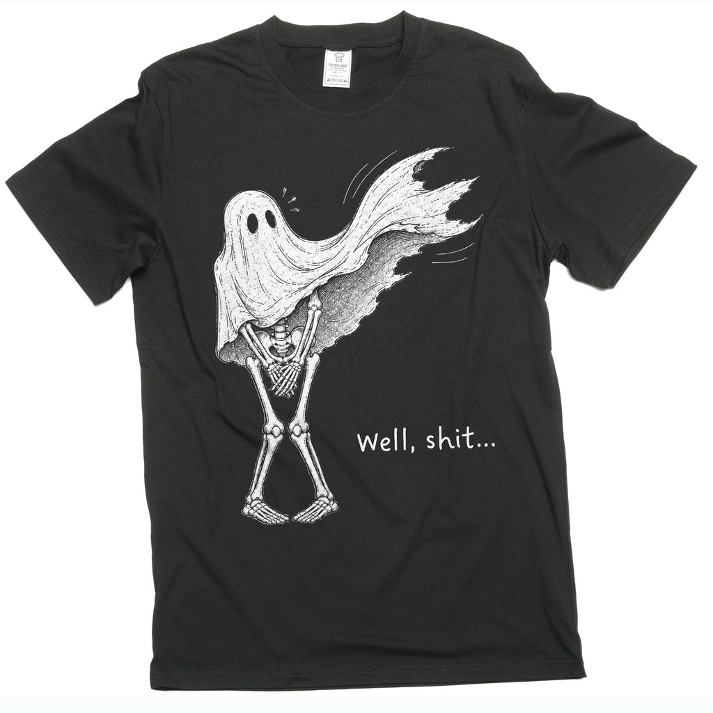 Funny Ghost Skeleton Shirt Dark Humor Halloween Spooky product image 1