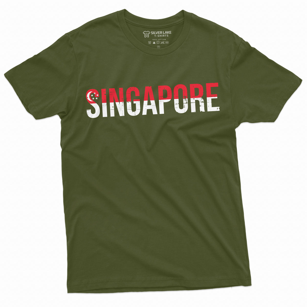Men's Singapore T-shirt Flag Coat of Arms Ladies Womens product image 4