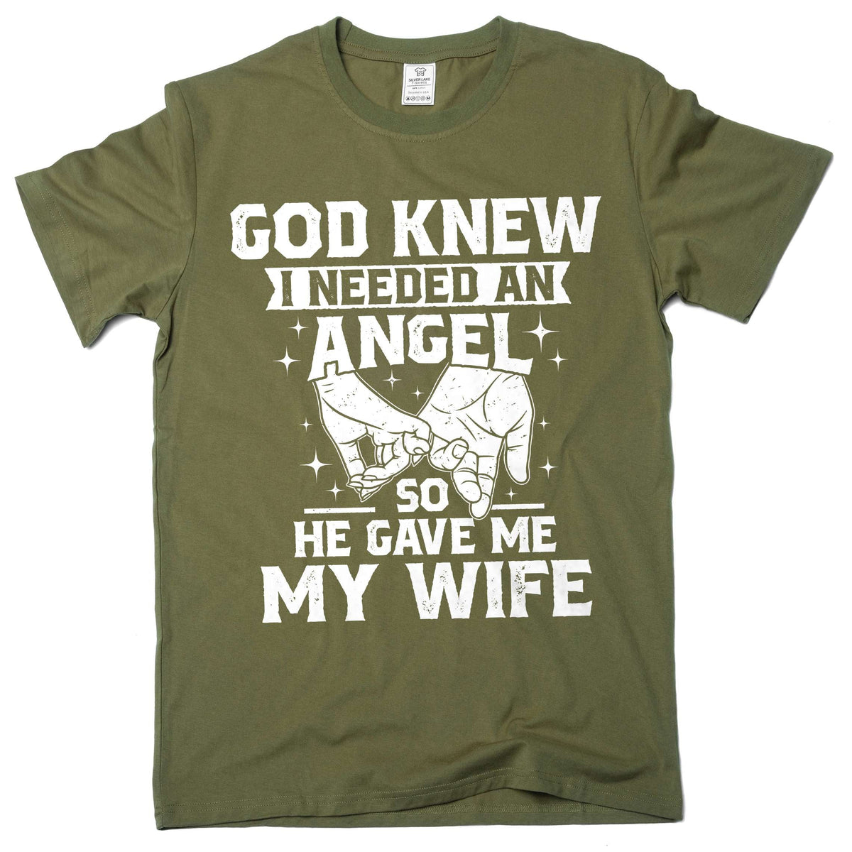 Men's Husband T-shirt Angel Wife Tee Shirts Family Cute product image 4