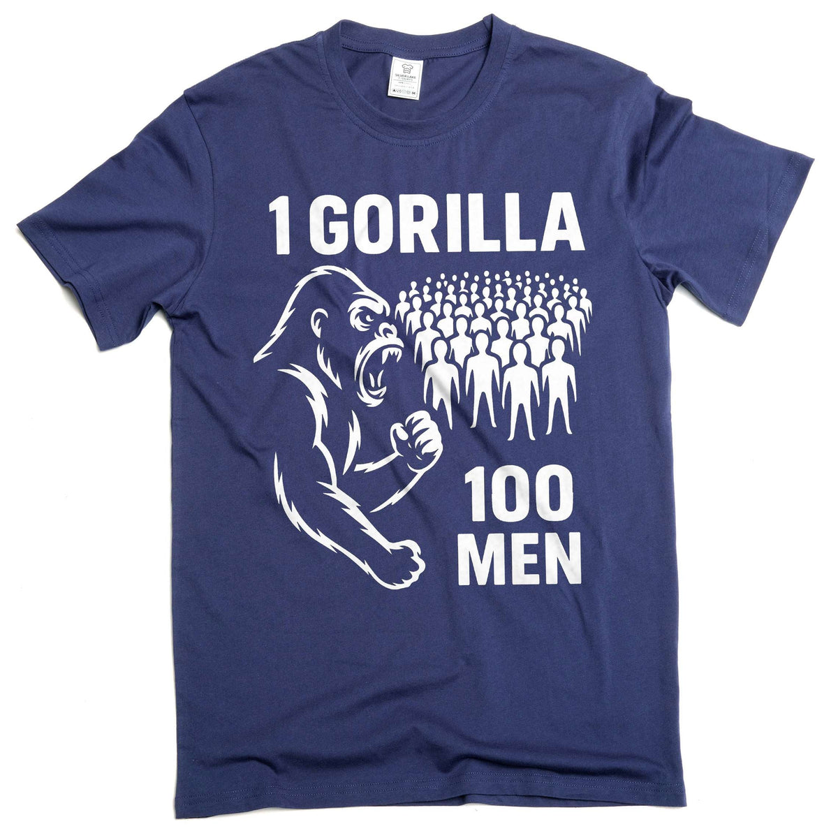 100 Men vs 1 Gorilla Internet Meme T-shirt Challenge tee product image 3